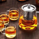 Bule de Vidro Borosilicato com Infusor de Aço Inoxidável
