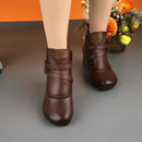 Bota de Couro Ortopédica Confortável Anabella [Promoção de Inverno]